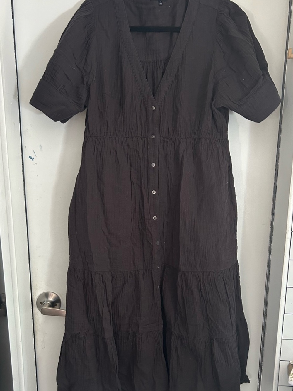 Madewell - Cotton Tiered Midi/Maxi Dress
